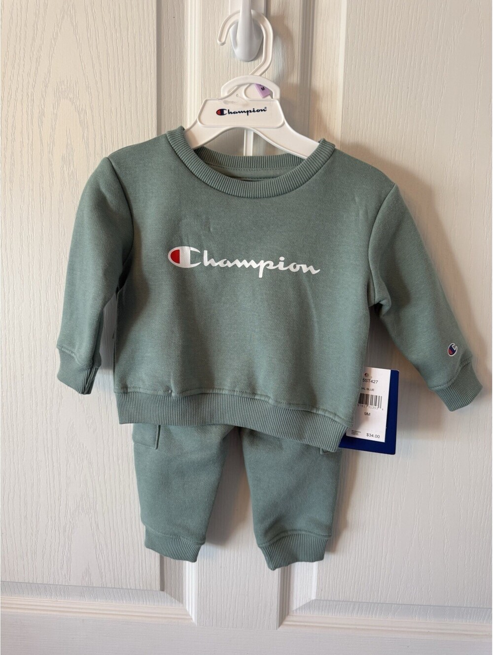 Champion Baby 2 PC Crewneck Sweatshirt Jogger Set